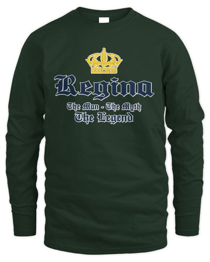 The Man The Myth The Legend Corona Beer T-Shirt REGINA M1-S83 / Men's Long Sleeved T-Shirt / forest green