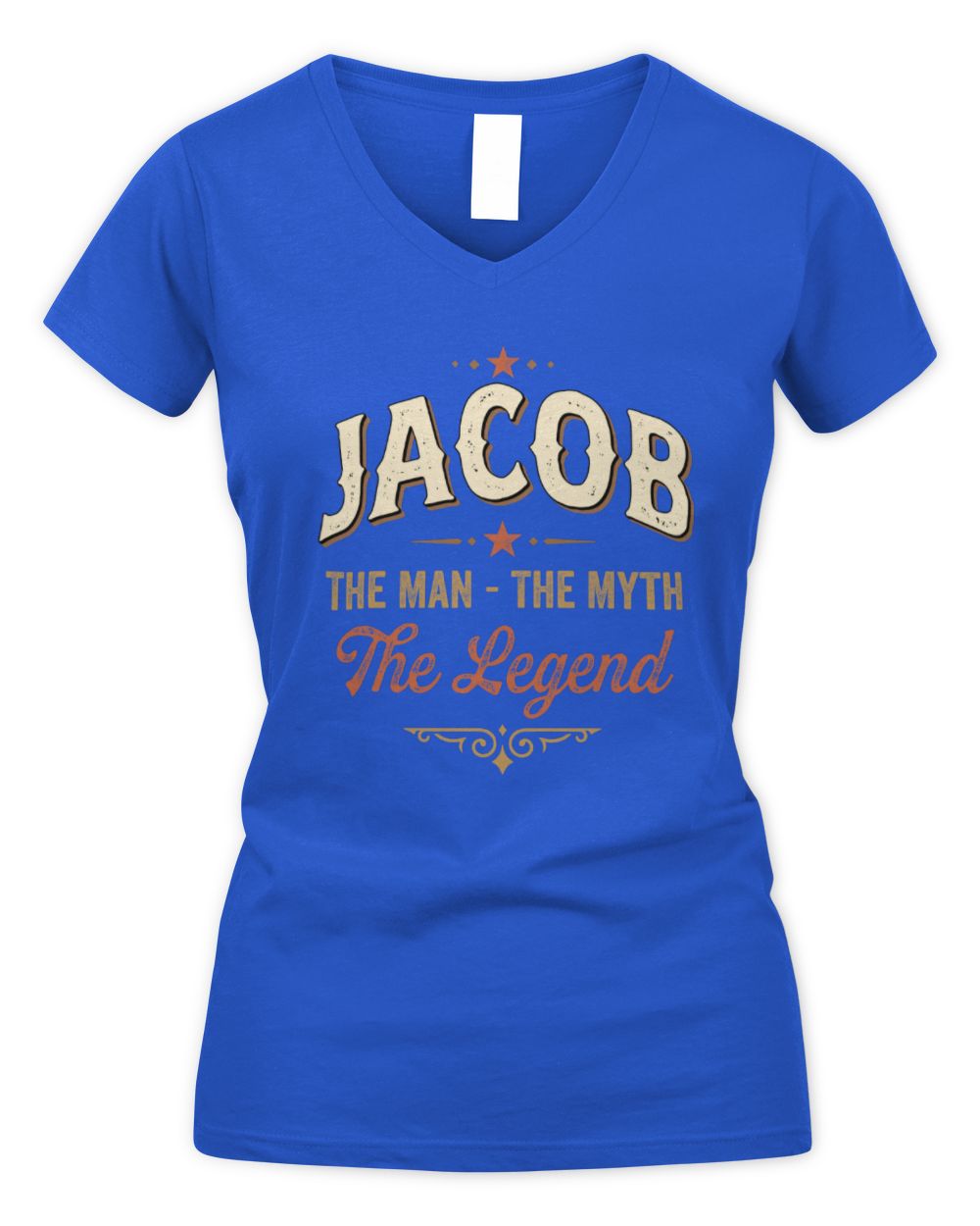 I'm Name I'm Not Rude I Just Have The Balls Funny T-Shirt JACOB M1-77 / Women's V-Neck T-Shirt / royal