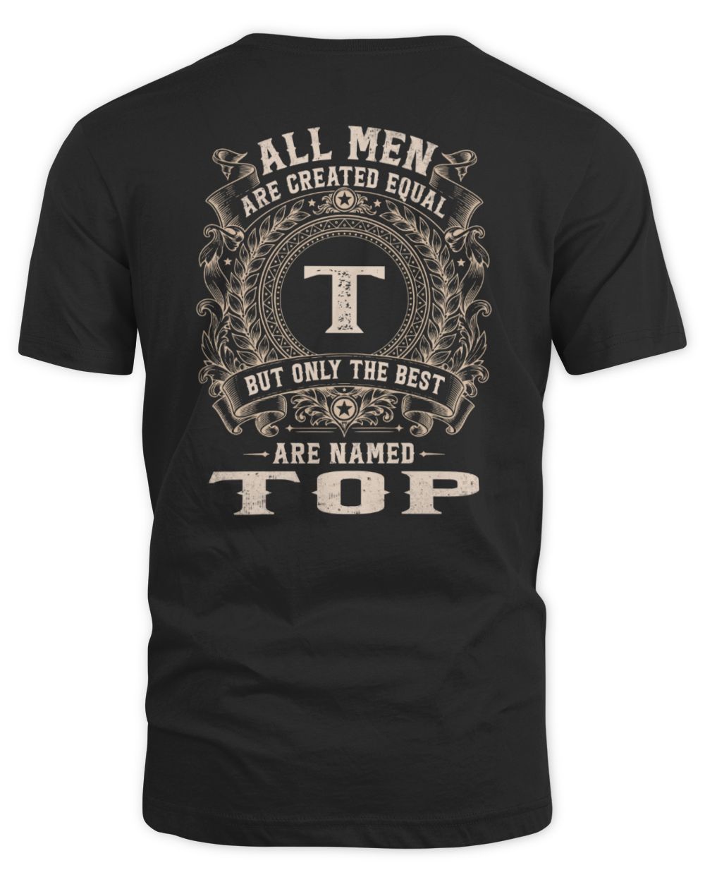 All Men Are Created Equal Cool Logo Shirt TOP M1-60 / Unisex Standard T-Shirt / black