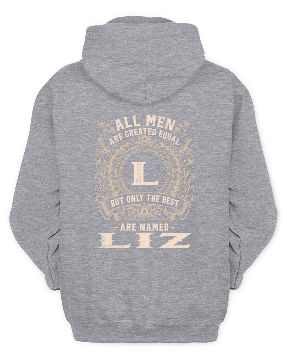 All Men Are Created Equal Cool Logo Shirt LIZ M1-60 / Unisex Hoodie / sport grey