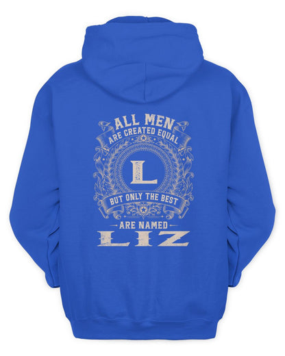 All Men Are Created Equal Cool Logo Shirt LIZ M1-60 / Unisex Hoodie / royal