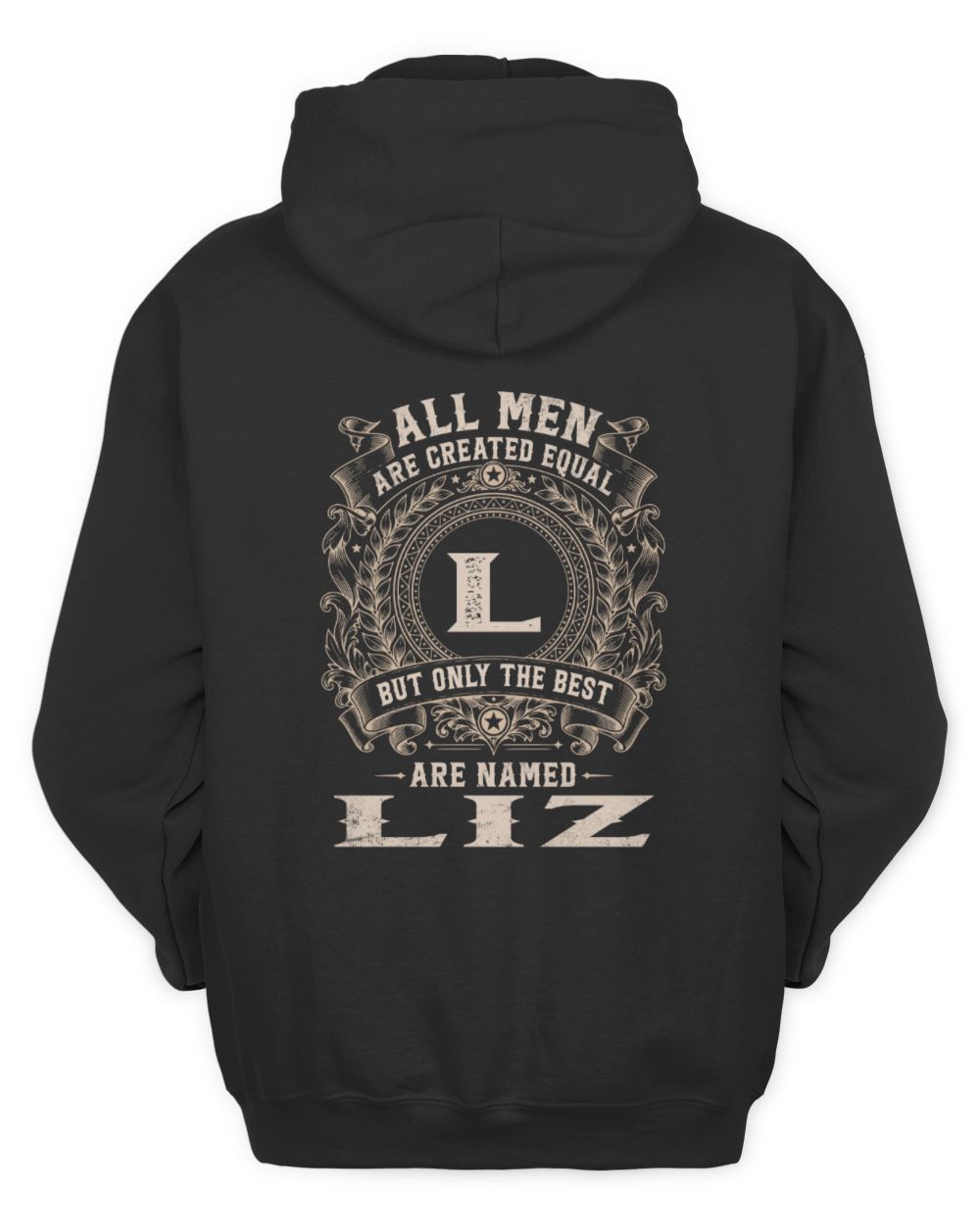 All Men Are Created Equal Cool Logo Shirt LIZ M1-60 / Unisex Hoodie / black