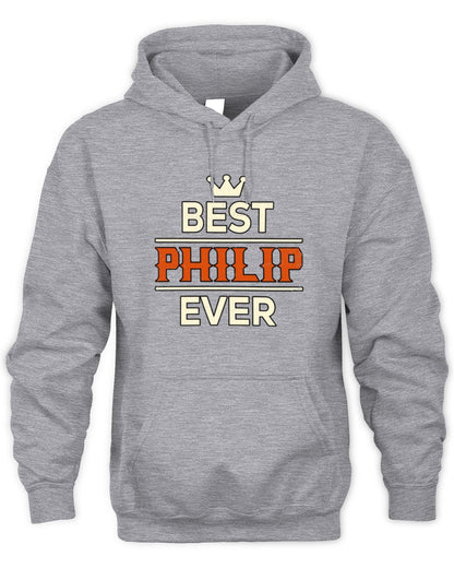 Best Your Name With Crown Shirt PHILIP M1-59 / Unisex Hoodie / sport grey