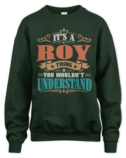 It’s a Name Thing Personalized Retro T-Shirt ROY M1-47 / Unisex Sweatshirt / forest green