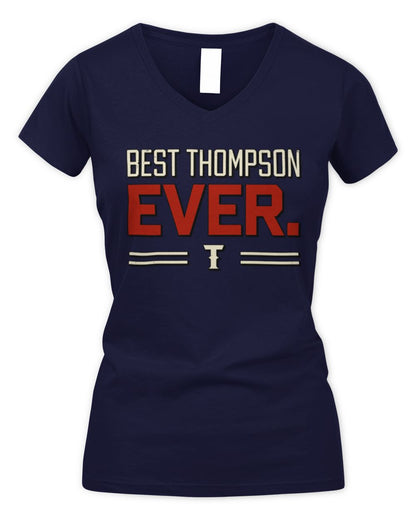 Best Your Name Ever Cool Shirt THOMPSON M1-58 / Women's V-Neck T-Shirt / navy