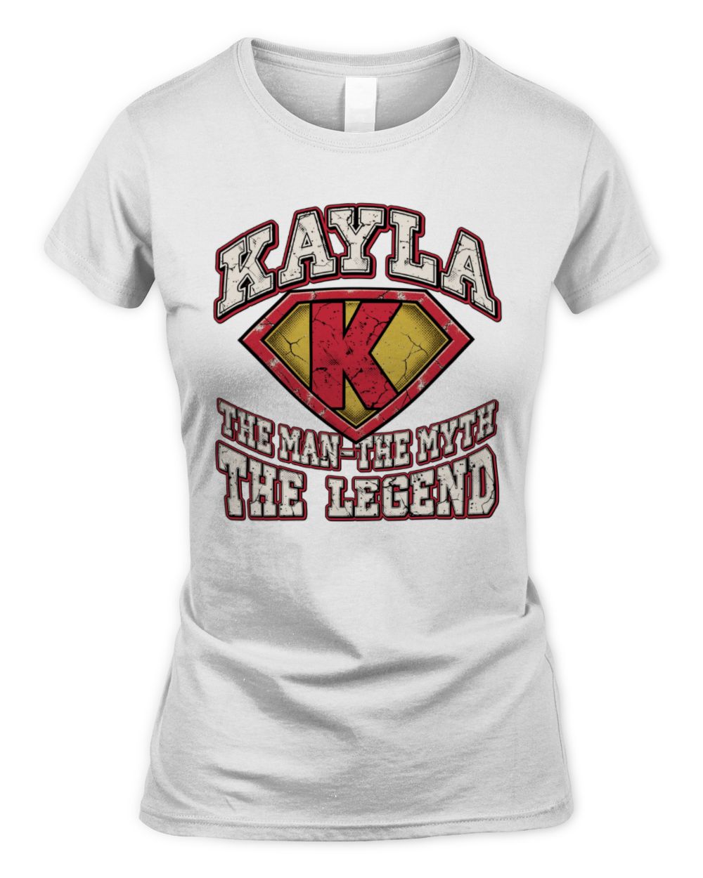 The Man The Myth The Legend Superman Graphic T-Shirt KAYLA M1-74 / Women's Standard T-Shirt / white