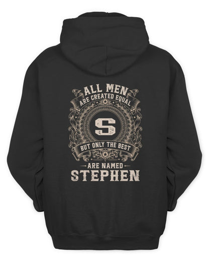 All Men Are Created Equal Cool Logo Shirt STEPHEN M1-60 / Unisex Hoodie / black