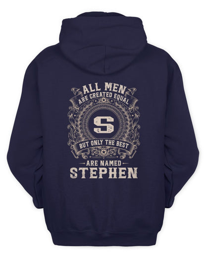 All Men Are Created Equal Cool Logo Shirt STEPHEN M1-60 / Unisex Hoodie / navy