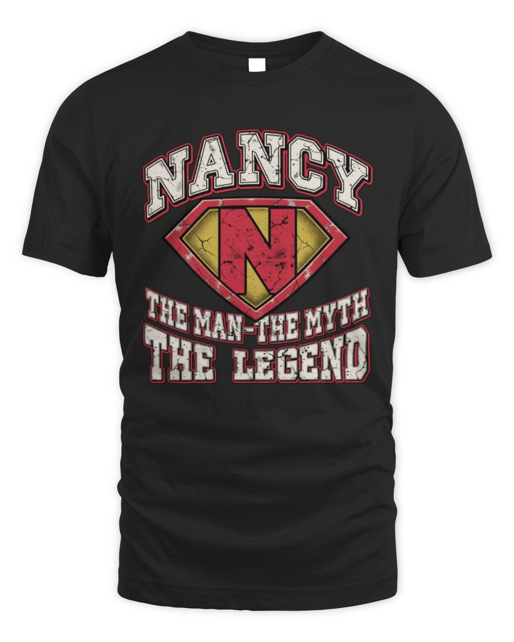 The Man The Myth The Legend Superman Graphic T-Shirt NANCY M1-74 / Unisex Standard T-Shirt / black