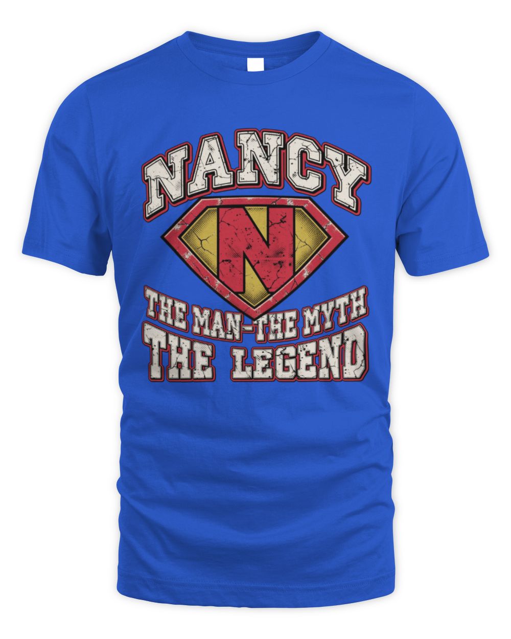 The Man The Myth The Legend Superman Graphic T-Shirt NANCY M1-74 / Unisex Standard T-Shirt / royal