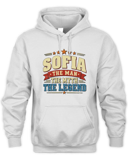 The Man The Myth The Legend Ribbon Vintage T-Shirt SOFIA M1-56 / Unisex Hoodie / white