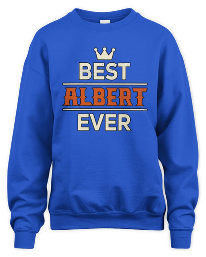 Best Your Name With Crown Shirt ALBERT M1-59 / Unisex Sweatshirt / royal
