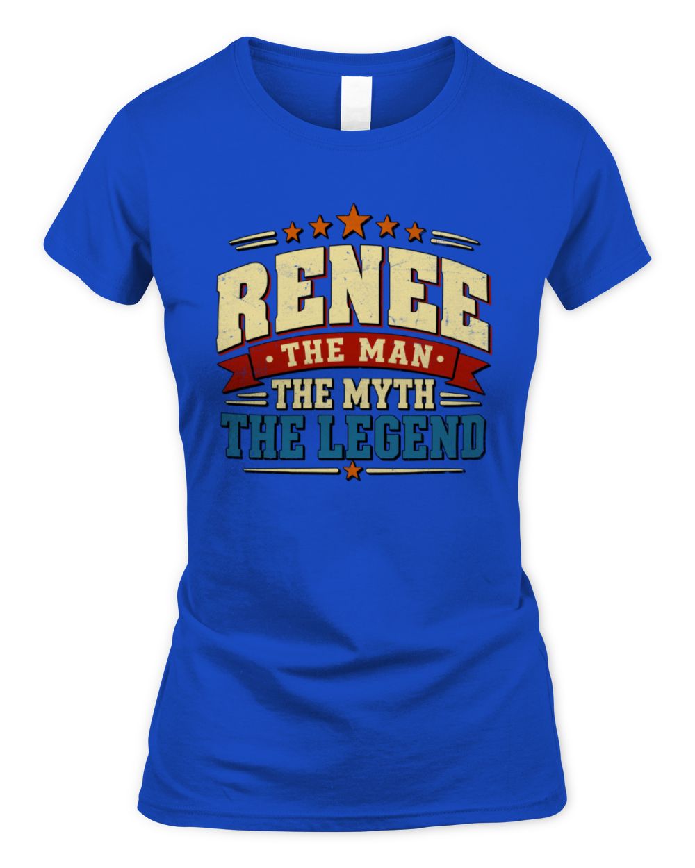 The Man The Myth The Legend Ribbon Vintage T-Shirt RENEE M1-56 / Women's Standard T-Shirt / royal