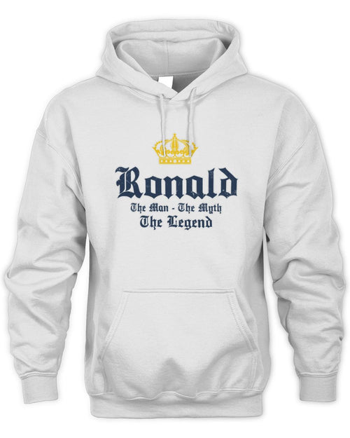 The Man The Myth The Legend Corona Beer T-Shirt RONALD M1-S83 / Unisex Hoodie / white