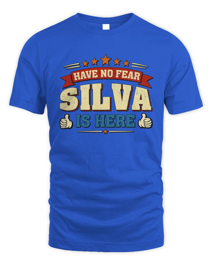 Have No Fear Your Name Is Here Cool Graphic T-Shirt SILVA M1-71 / Unisex Standard T-Shirt / royal