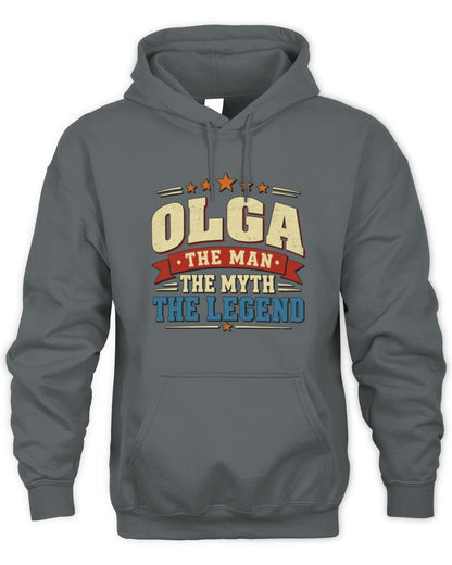 The Man The Myth The Legend Ribbon Vintage T-Shirt OLGA M1-56 / Unisex Hoodie / charcoal
