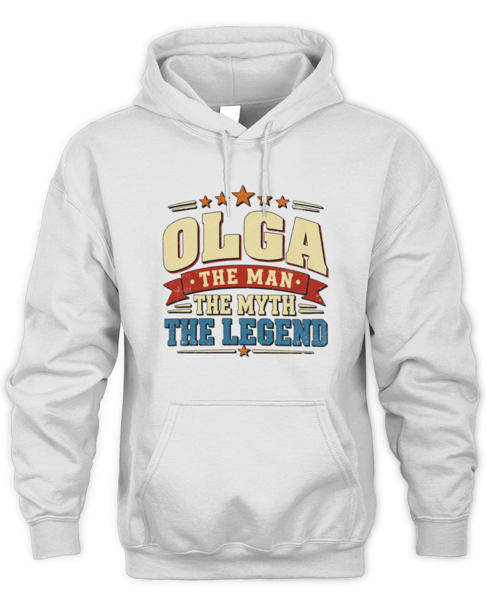 The Man The Myth The Legend Ribbon Vintage T-Shirt OLGA M1-56 / Unisex Hoodie / white