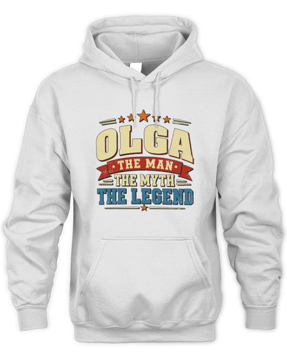The Man The Myth The Legend Ribbon Vintage T-Shirt OLGA M1-56 / Unisex Hoodie / white