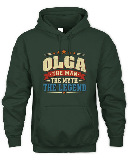 The Man The Myth The Legend Ribbon Vintage T-Shirt OLGA M1-56 / Unisex Hoodie / forest green