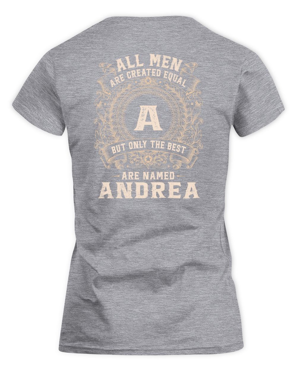 All Men Are Created Equal Cool Logo Shirt ANDREA M1-60 / Women's Standard T-Shirt / sport grey