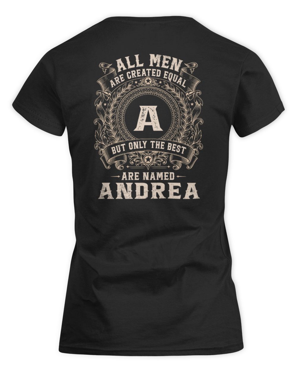 All Men Are Created Equal Cool Logo Shirt ANDREA M1-60 / Women's Standard T-Shirt / black