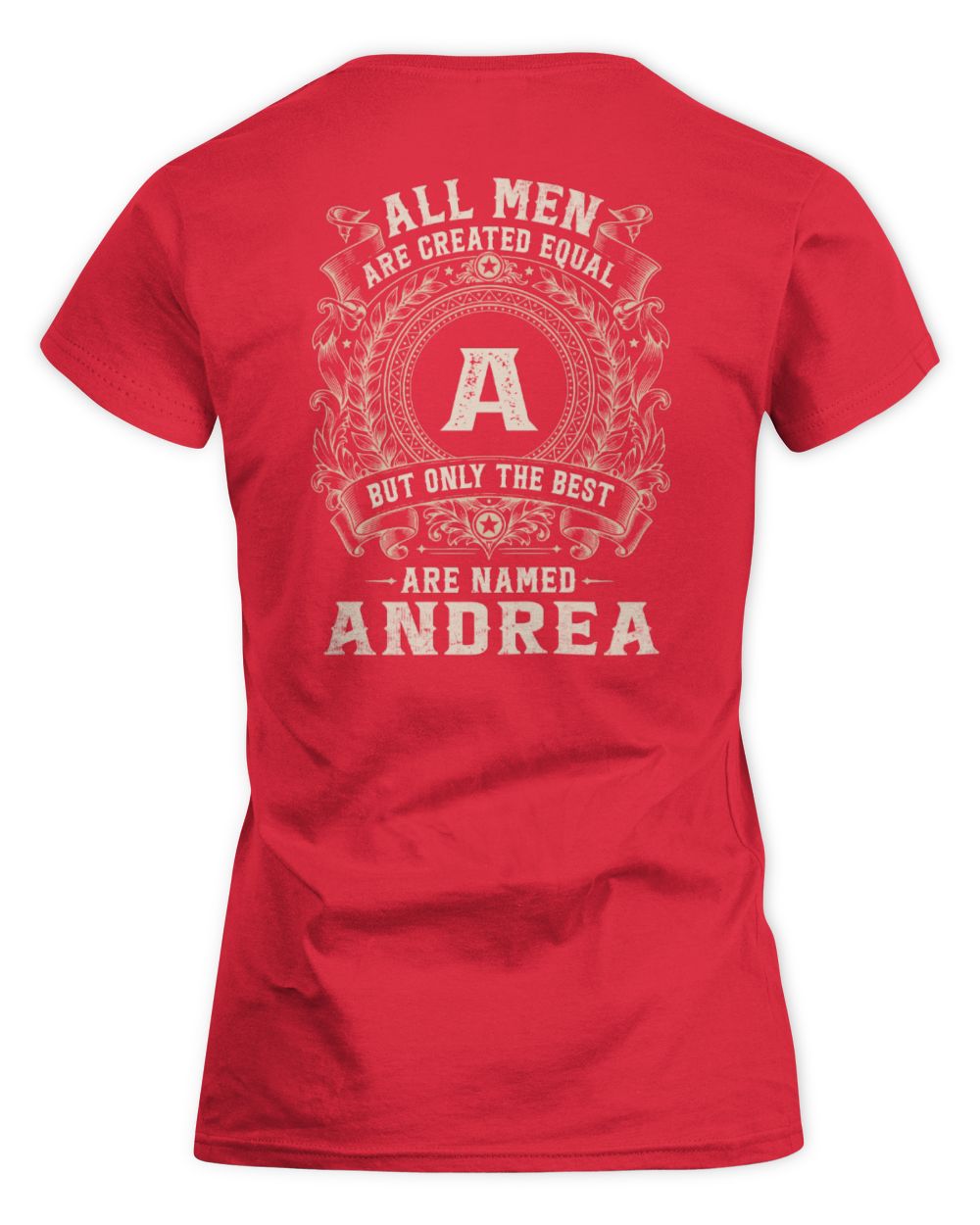 All Men Are Created Equal Cool Logo Shirt ANDREA M1-60 / Women's Standard T-Shirt / red