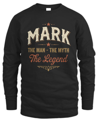 I'm Name I'm Not Rude I Just Have The Balls Funny T-Shirt MARK M1-77 / Men's Long Sleeved T-Shirt / black