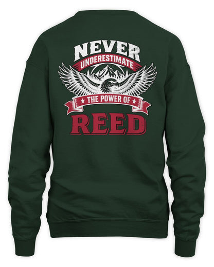 Never Underestimate Your Name Eagle Mountain Shirt REED M1-61 / Unisex Sweatshirt / forest green