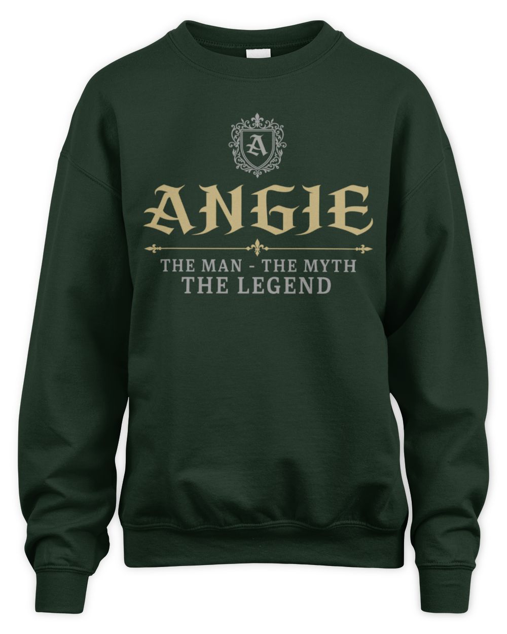 The Man The Myth The Legend Western Shirt ANGIE M1-78 / Unisex Sweatshirt / forest green