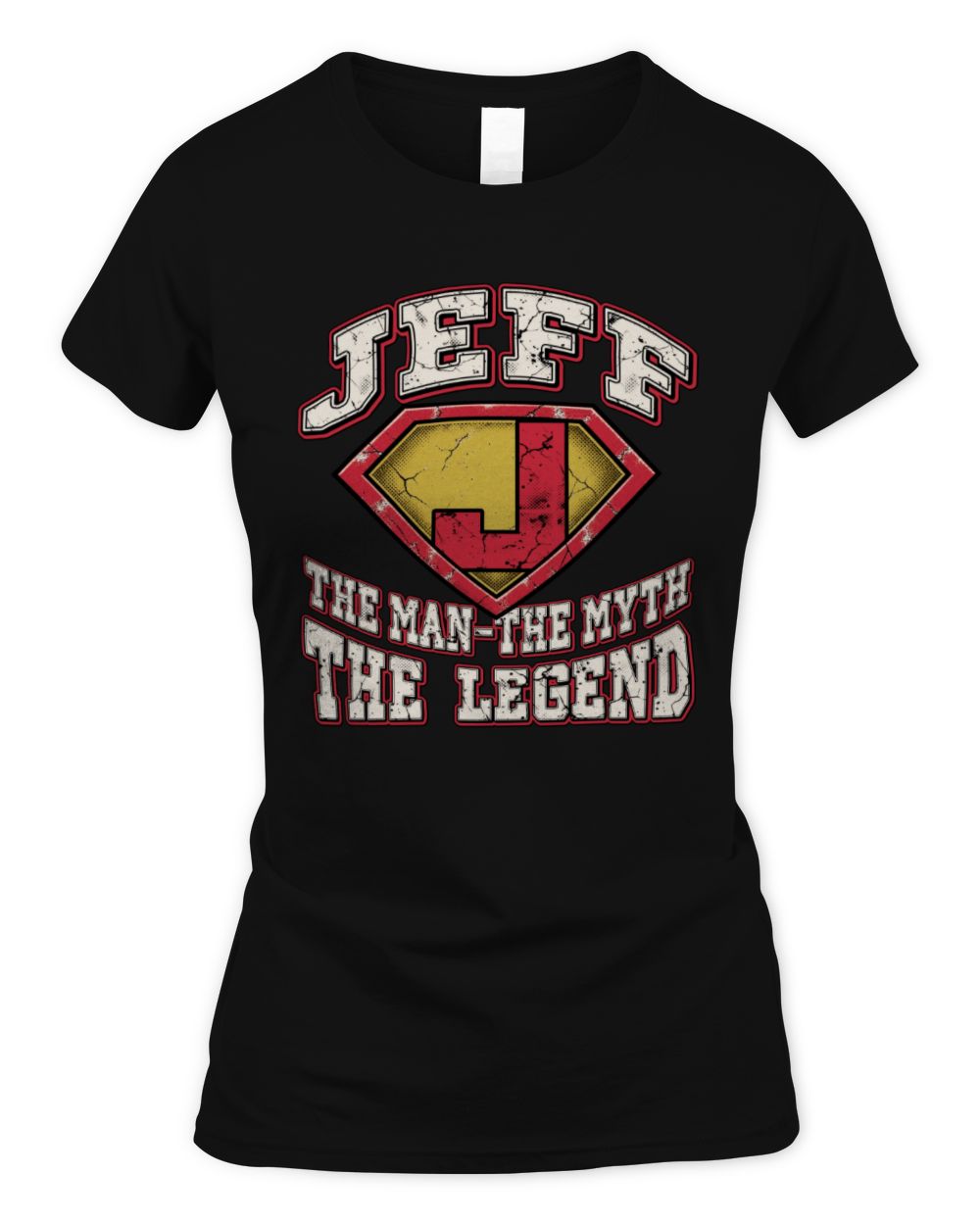 The Man The Myth The Legend Superman Graphic T-Shirt JEFF M1-74 / Women's Standard T-Shirt / black