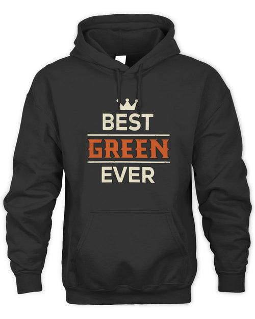 Best Your Name With Crown Shirt GREEN M1-59 / Unisex Hoodie / black