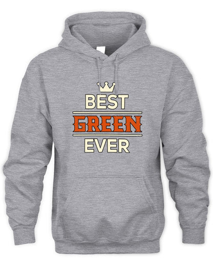 Best Your Name With Crown Shirt GREEN M1-59 / Unisex Hoodie / sport grey