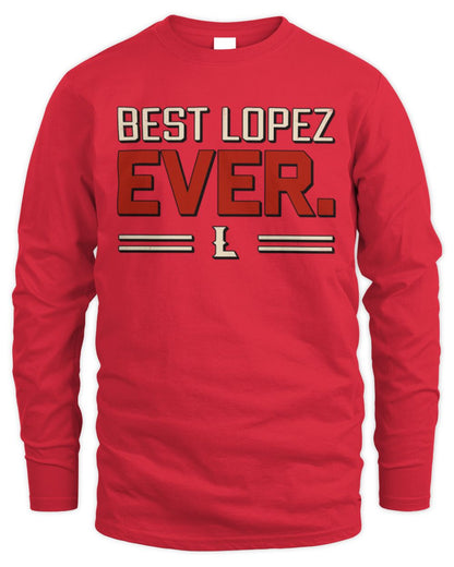 Best Your Name Ever Cool Shirt LOPEZ M1-58 / Men's Long Sleeved T-Shirt / red