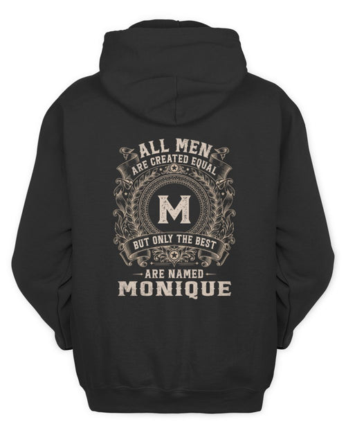 All Men Are Created Equal Cool Logo Shirt MONIQUE M1-60 / Unisex Hoodie / black