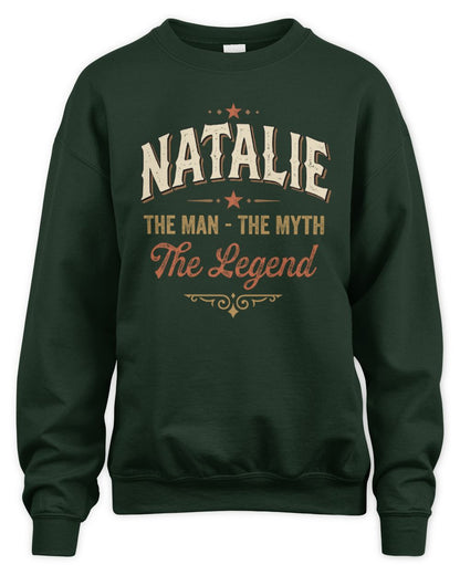 I'm Name I'm Not Rude I Just Have The Balls Funny T-Shirt NATALIE M1-77 / Unisex Sweatshirt / forest green