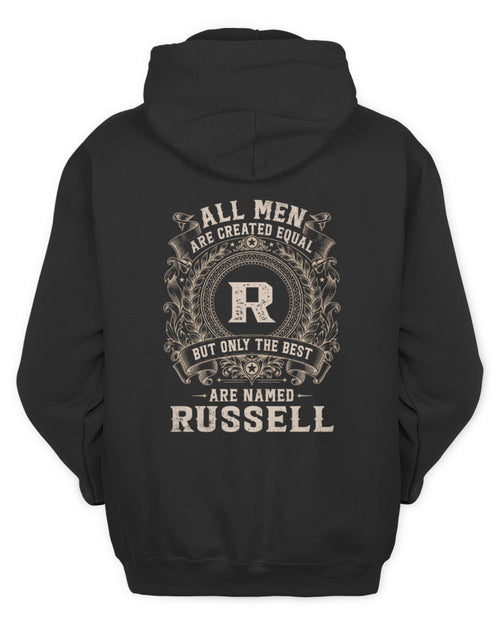 All Men Are Created Equal Cool Logo Shirt RUSSELL M1-60 / Unisex Hoodie / black