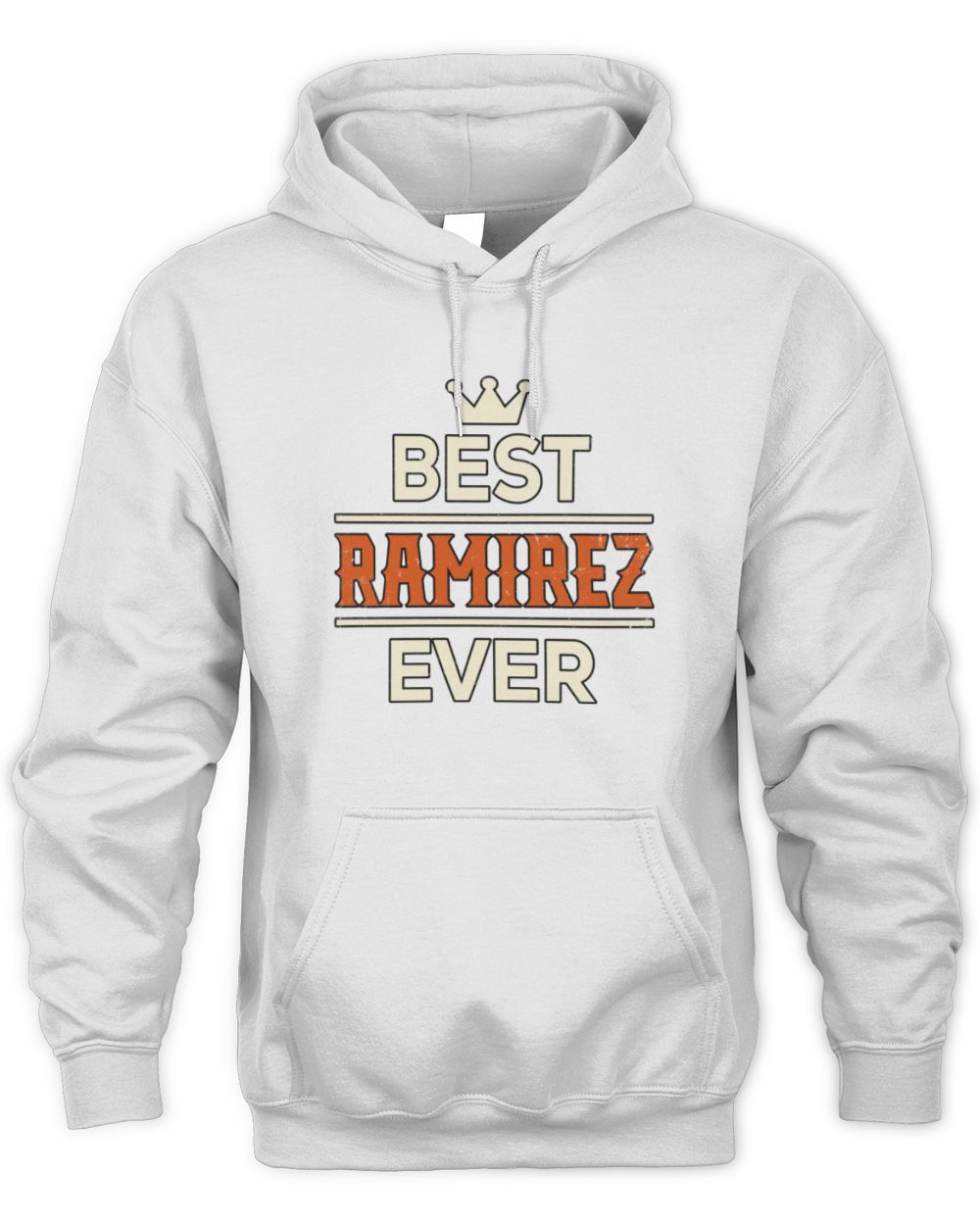 Best Your Name With Crown Shirt RAMIREZ M1-59 / Unisex Hoodie / white