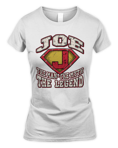 The Man The Myth The Legend Superman Graphic T-Shirt JOE M1-74 / Women's Standard T-Shirt / white