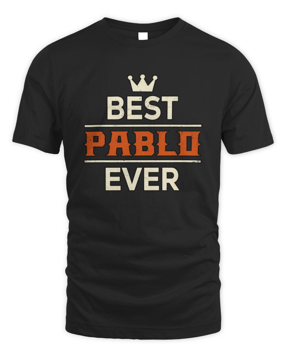 Best Your Name With Crown Shirt PABLO M1-59 / Unisex Standard T-Shirt / black