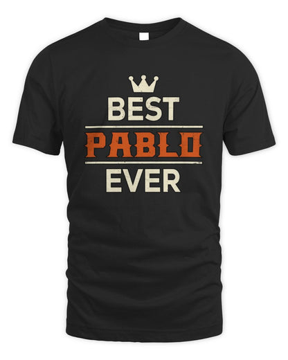 Best Your Name With Crown Shirt PABLO M1-59 / Unisex Standard T-Shirt / black