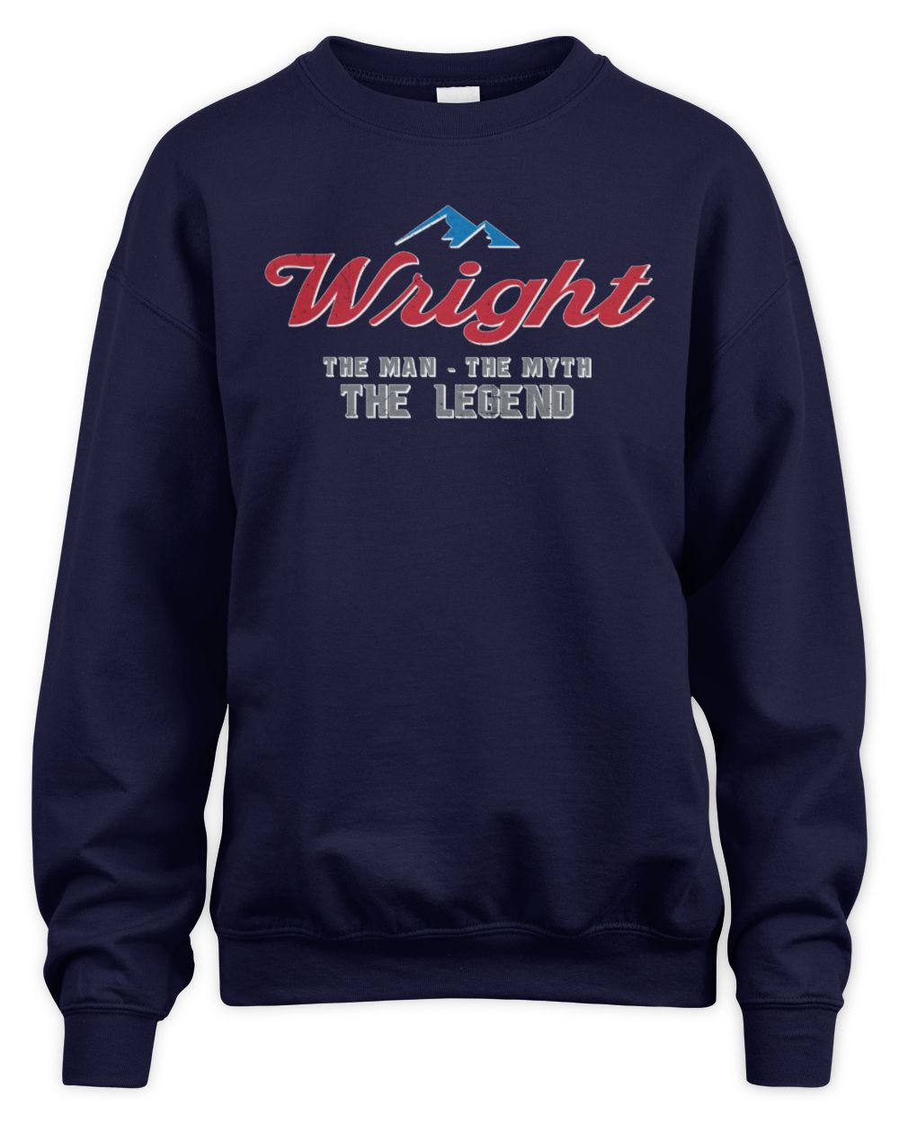 The Man The Myth The Legend Coors Light Beer T-Shirt WRIGHT M1-S84 / Unisex Sweatshirt / navy
