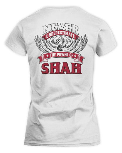 Never Underestimate Your Name Eagle Mountain Shirt SHAH M1-61 / Women's Standard T-Shirt / white