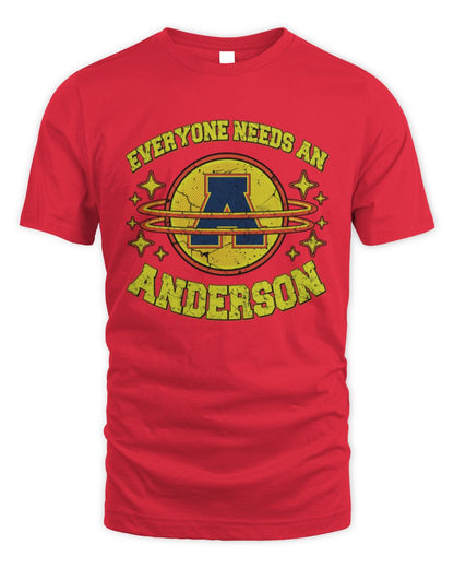 Everyone Needs a Your Name Shirt ANDERSON M1-76 / Unisex Standard T-Shirt / red