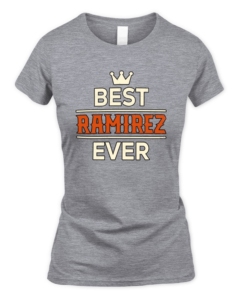 Best Your Name With Crown Shirt RAMIREZ M1-59 / Women's Standard T-Shirt / sport grey