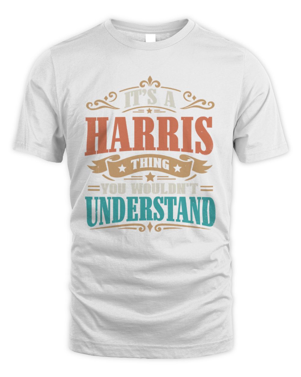It’s a Name Thing Personalized Retro T-Shirt HARRIS M1-47 / Unisex Standard T-Shirt / white