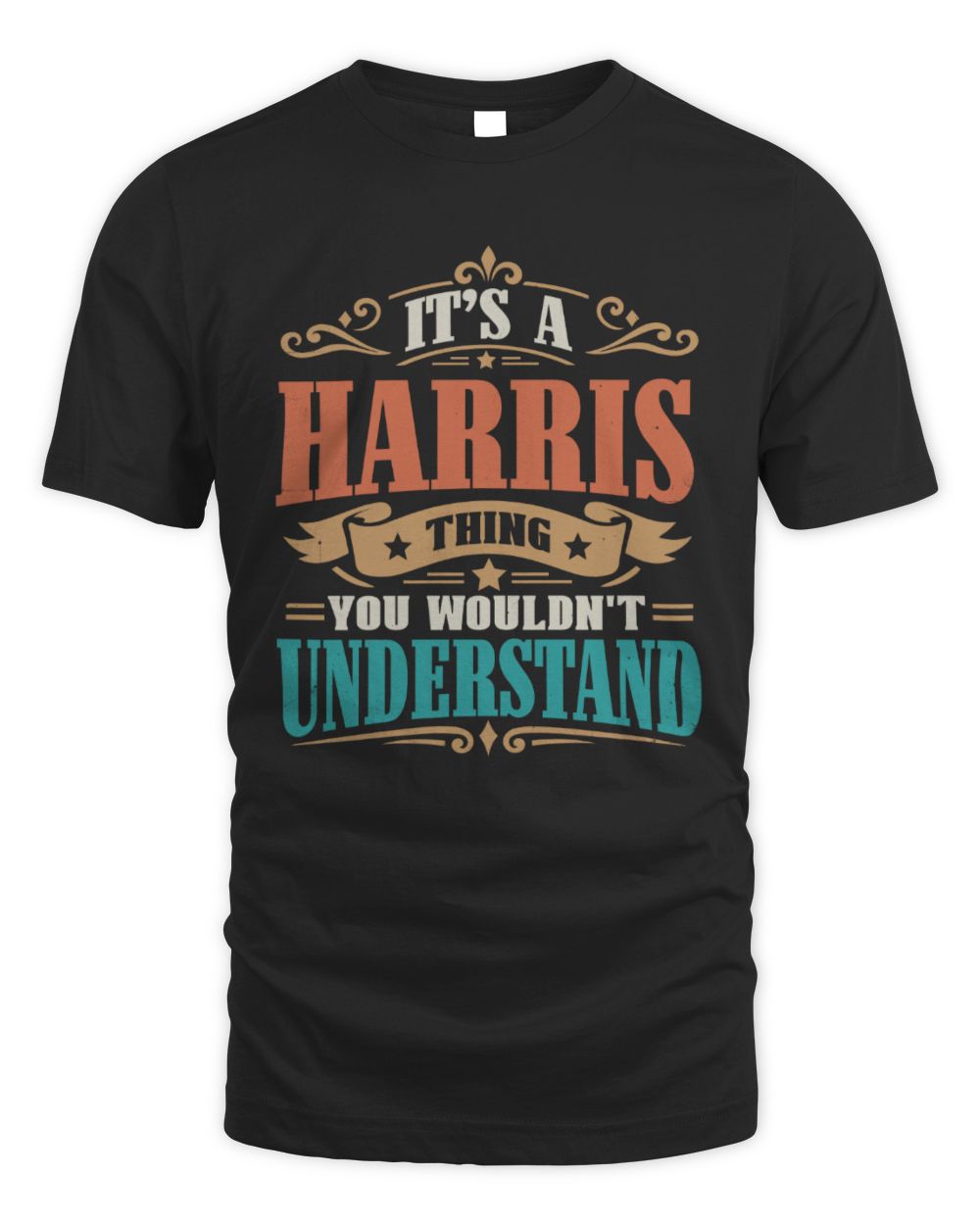 It’s a Name Thing Personalized Retro T-Shirt HARRIS M1-47 / Unisex Standard T-Shirt / black