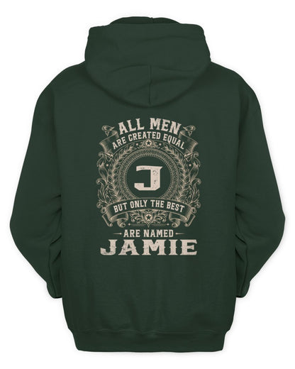 All Men Are Created Equal Cool Logo Shirt JAMIE M1-60 / Unisex Hoodie / forest green