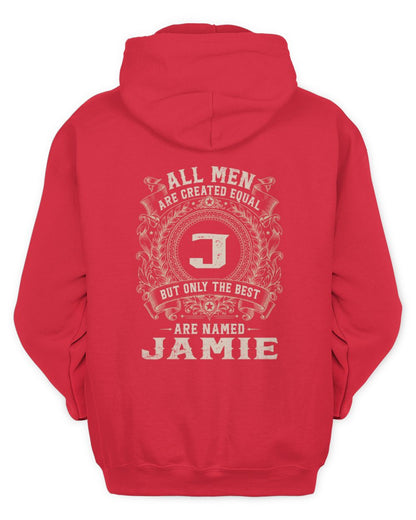 All Men Are Created Equal Cool Logo Shirt JAMIE M1-60 / Unisex Hoodie / red