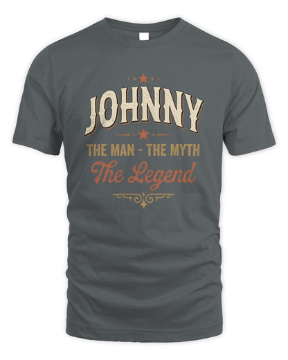 I'm Name I'm Not Rude I Just Have The Balls Funny T-Shirt JOHNNY M1-77 / Unisex Standard T-Shirt / charcoal