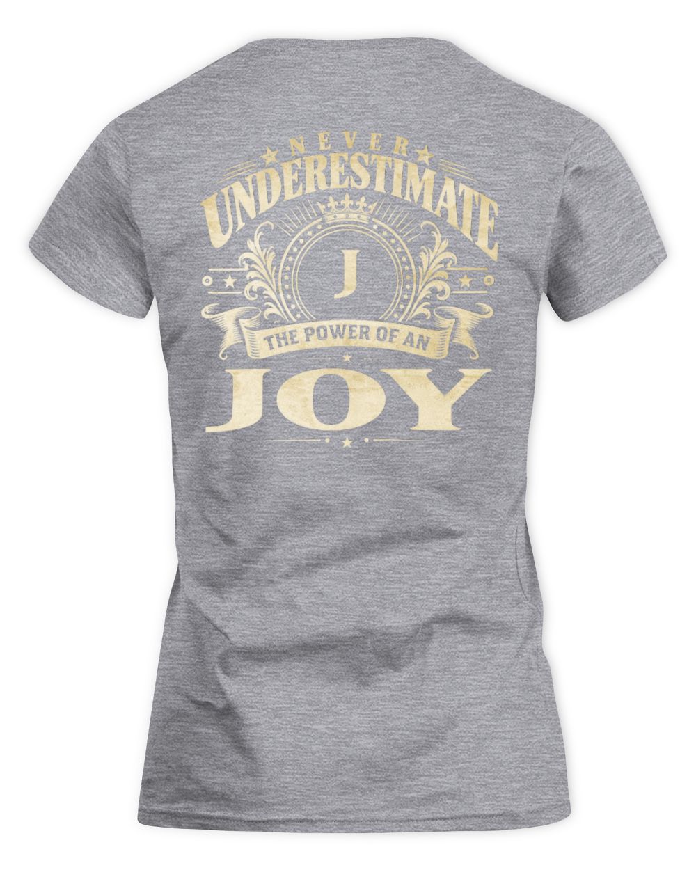 Never Underestimate Your Name Luxury Logo Shirt JOY M1-63 / Women's Standard T-Shirt / sport grey